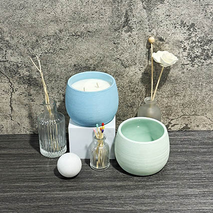 Blue Sea Dream Clay Pot Candle