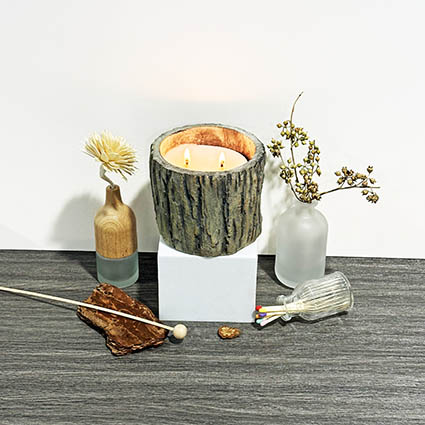 Aromatherapy Wood Candle Holder